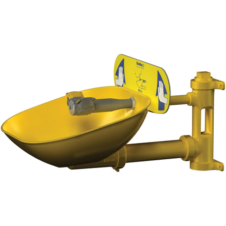 Bradley Halo Eyewash Stations, Wall-Mount Installation, Plastic Bowl