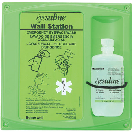 PIP Saline Eyewash Wall Station, Single