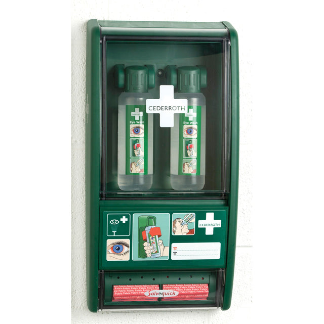 Safecross Cederroth Eye Wash/Salvequick® First Aid Kit, Class 1 Medical Device, Station