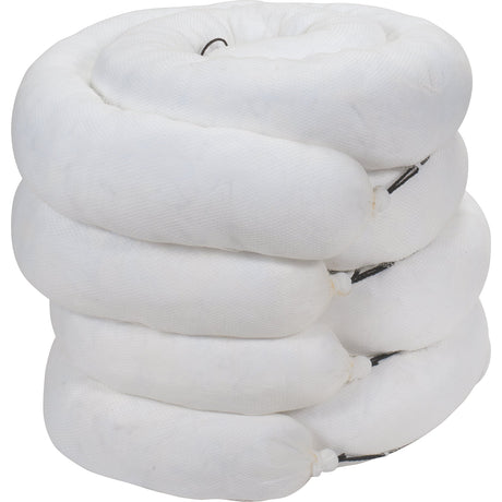 Zenith Sorbent Boom, Oil Only, 10' L x 8" W, 40 gal. Absorbancy, 4 /Pack