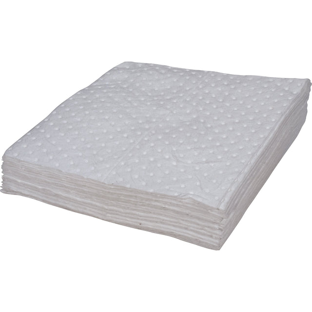 Zenith Premium Bonded Sorbent Pads, Oil Only, 15" x 17", 8 gal. Absorbancy