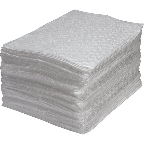 Zenith Premium Fine Fibre Sorbent Pads, Oil Only, 15" x 17", 30 gal. Absorbancy