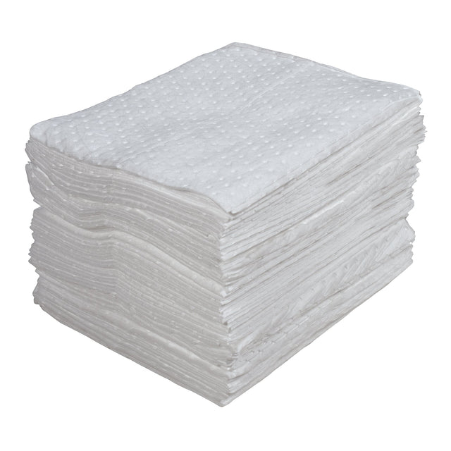 Zenith Premium Laminated (SMS) Sorbent Pads, Oil Only, 15" x 18", 30 gal. Absorbancy