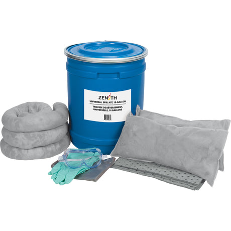 Zenith Truck Spill Kit, Universal, Drum, 10 US gal. Absorbancy