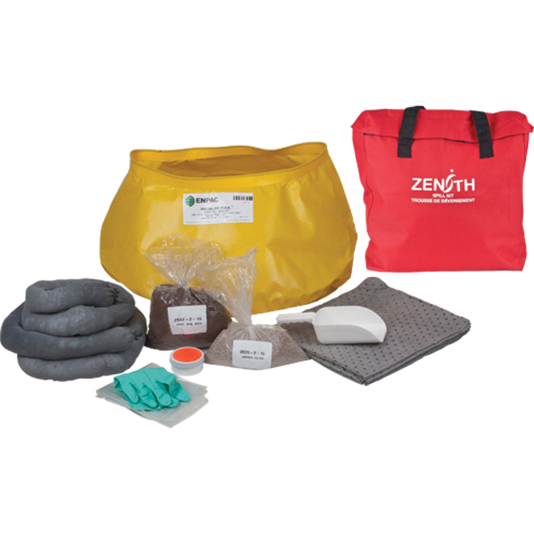 Zenith Premium Western Canada Spill Kit, Universal, Bag, 17 US gal. Absorbancy