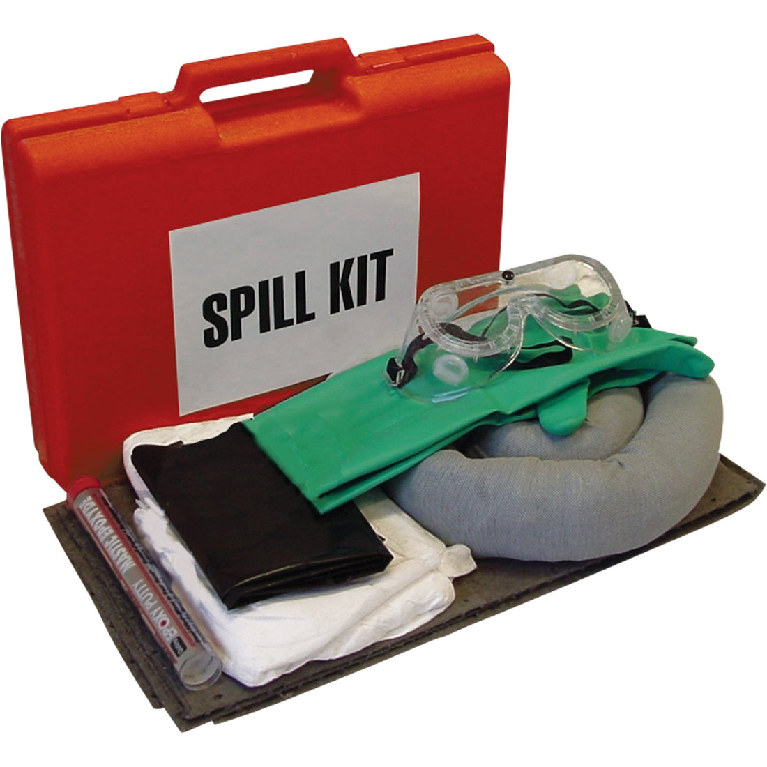 Zenith First Responders Spill Kit, Universal, Case, 2.6 US gal Absorbancy