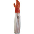 Showa 640 Chemical-Resistant Gloves, 25" L, PVC, Cotton Inner Lining, 43.3-mil