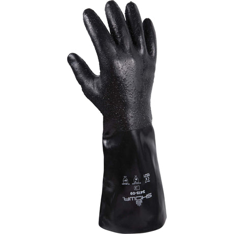 Showa 3415 Gloves, 14" L, Neoprene, Cotton/Interlock Inner Lining, 66-mil
