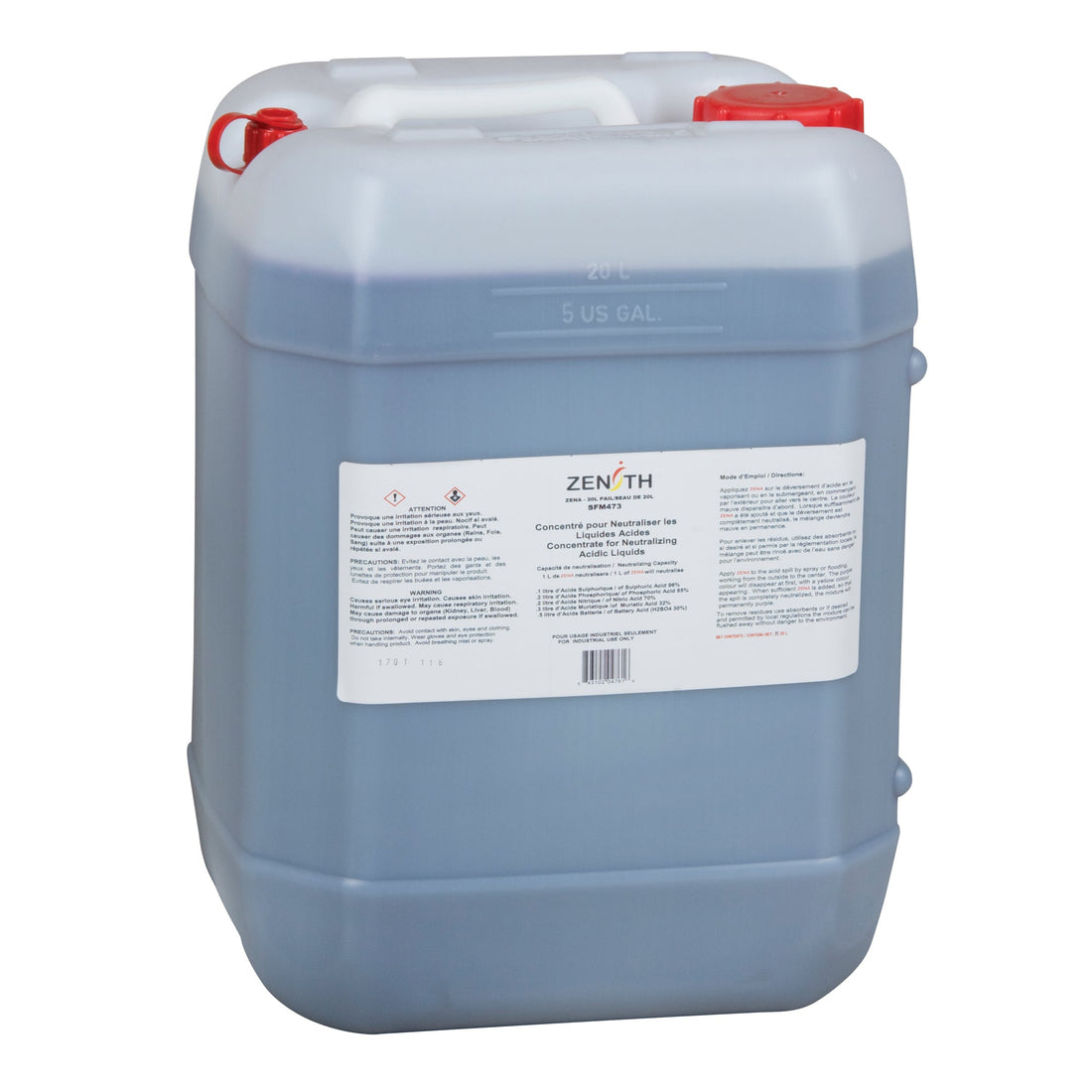 Zenith Sorbent Neutraliser, Liquid, 5 gal., Acid