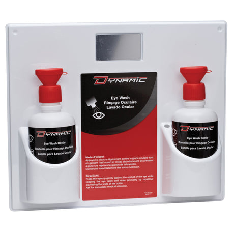 PIP Dynamic Eyewash Station with Empty Bottles, Double