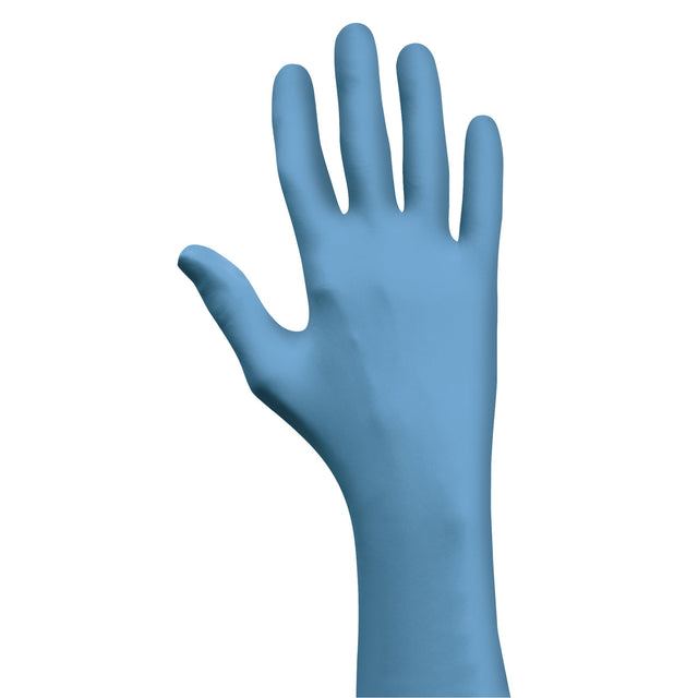 Showa N-Dex 7500PF Gloves, Nitrile, 4-mil, Powder-Free, Blue