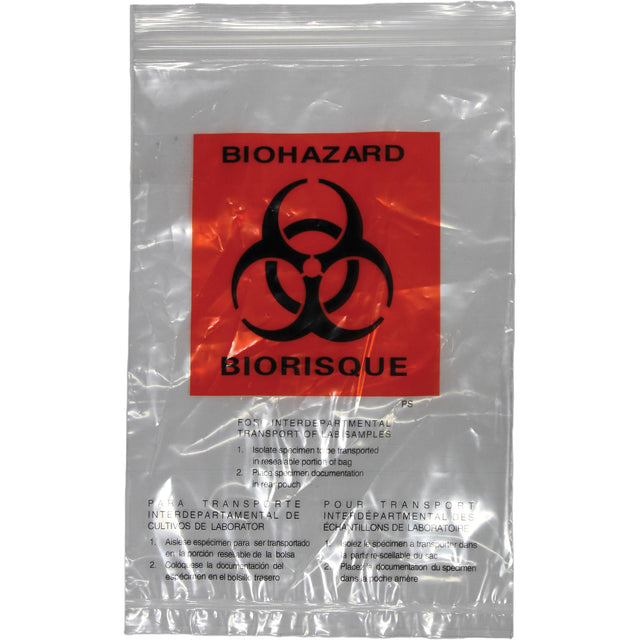 PIP Dynamic™ Hazardous Waste Bags, Bio-Hazard, 9" L x 6" W, 2.0 mils