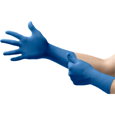 Microflex UltraSense EC Gloves, Nitrile, 5-mil, Powder-Free, Blue, Class 2