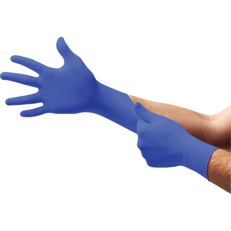 Microflex UltraForm® UF-524 Examination Gloves, X-Large, Nitrile, 2.4-mil, Powder-Free, Blue, Class 2