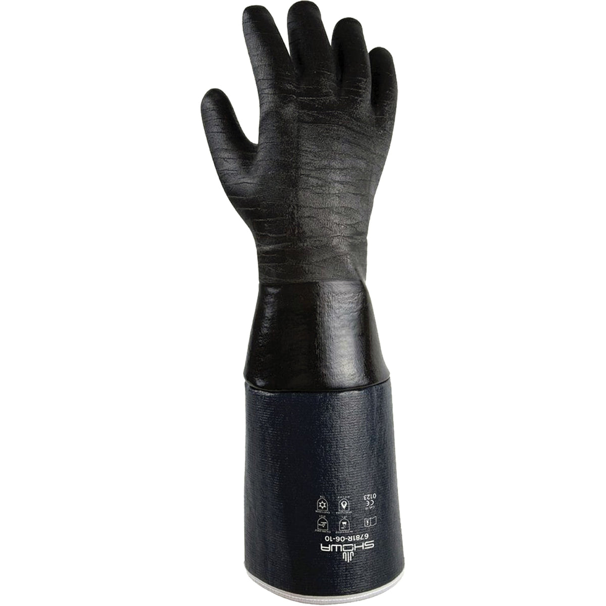 Showa 6781R-06-10 Heat Resistant Gloves, Cotton/Neoprene, 10/Large, Protects Up To 500° F (260° C)