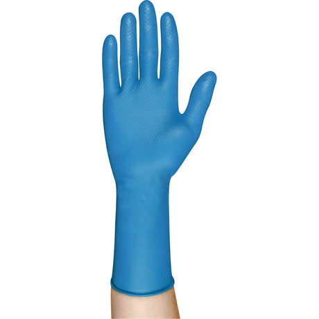 Microflex 93-283 Series Disposable Gloves, Nitrile, 8.7-mil, Powder-Free, Blue