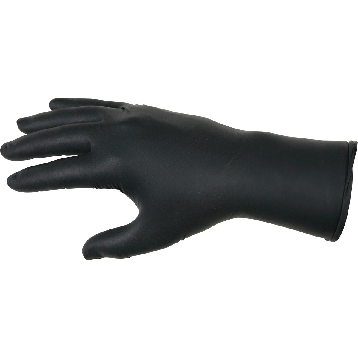 Mcr Safety NitriShield Stealth Extra Disposable Gloves, Nitrile, 6-mil, Powder-Free, Black