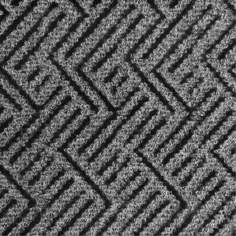 Mat Tech Triathlon Performance Entrance Mats, Wiper/Scraper, 4' x 6' x 7/16", Charcoal