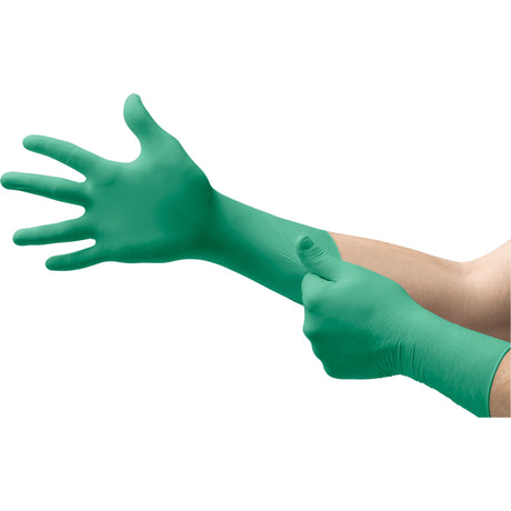 Ansell TouchNTuff Gloves, 11.8" L, Nitrile, 6.2-mil