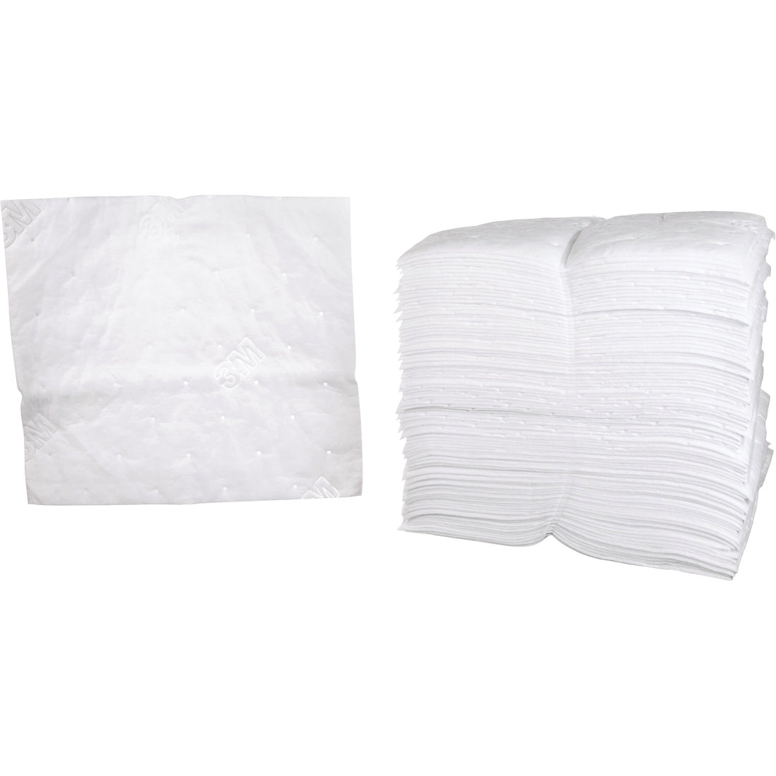3M Petroleum Sorbent Pads, Oil Only, 19" x 17", 38.7 gal. Absorbancy
