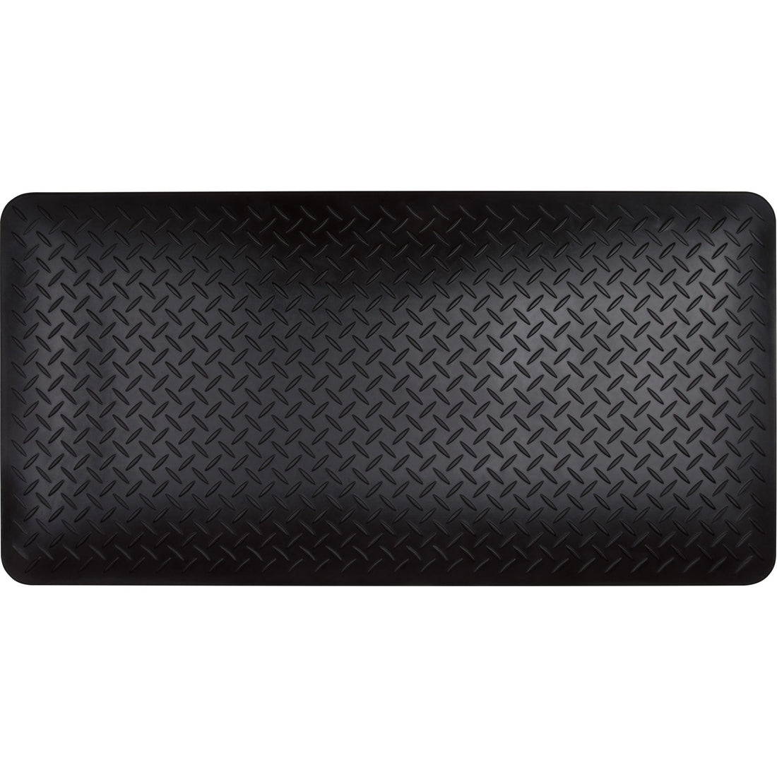 Zenith Anti-Fatigue Matting, Diamond, 1-2/3' x 3-1/4' x 3/4", Black, Polyurethane
