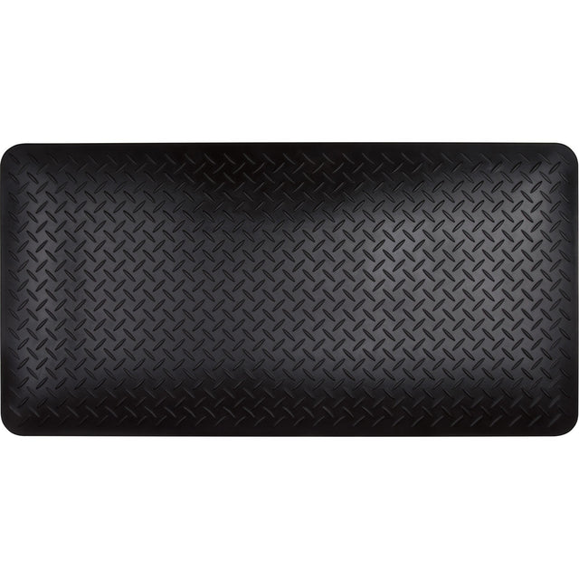 Zenith Anti-Fatigue Matting, Diamond, 1-2/3' x 3-1/4' x 3/4", Black, Polyurethane