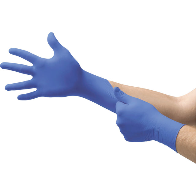 Ansell Microflex Cobalt N19 Multi-Purpose Exam Gloves, Nitrile, 3.9-mil, Powder-Free, Blue, Class 2