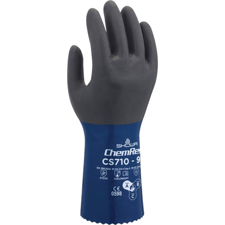 Showa CS710 Chemical-Resistant Gloves, Size 9, 12" L, Polyester