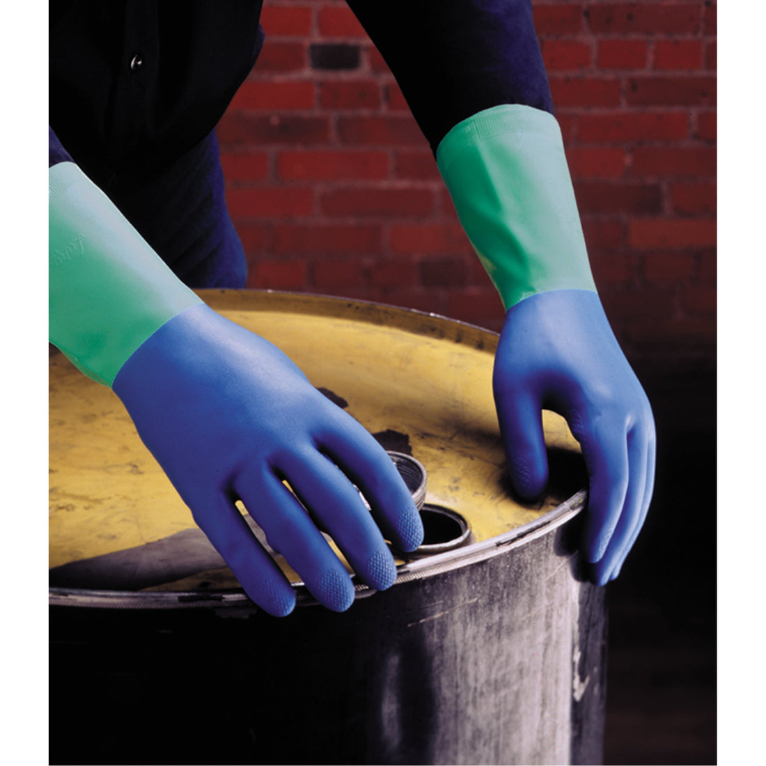 Mapa Professional Protector™ Gloves, Size 6/Small/6.5, 13" L, Nitrile/Rubber Latex, Flock-Lined Inner Lining, 28-mil