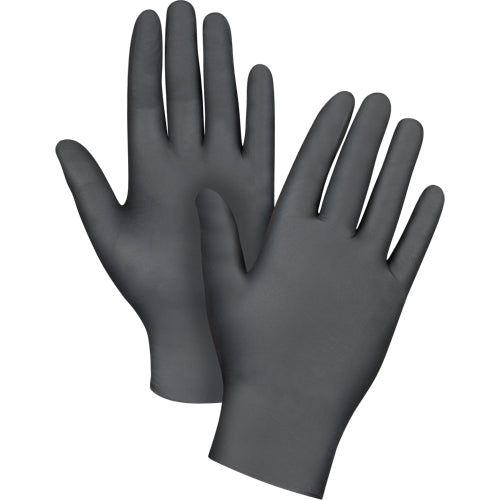 Zenith Safety Products Puncture-Resistant Nitrile Gloves — X-Large, 5-mil Black (Box of 100)