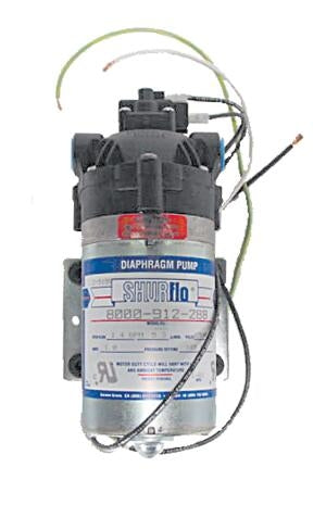 Shur-Flo Pump #8000-912-899, 100 PSI, 1/4 GPM, 3/8" ports, EPDM