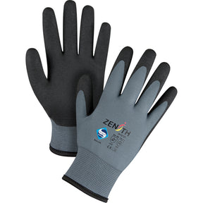 Zenith Safety ZX-30° Premium Foam PVC Palm-Coated Gloves — Large (Acrylic-Lined, Winter)