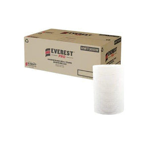Everest Pro Hardwound Roll Towels — 7.76" x 300', White, 1-Ply (12 Rolls/Case)