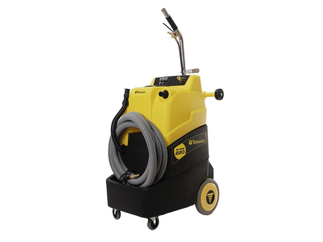 Tornado Surge 220 TE200-G15-U Heated Box & Wand Carpet Extractor — 15 gal, 220 psi, 133 CFM