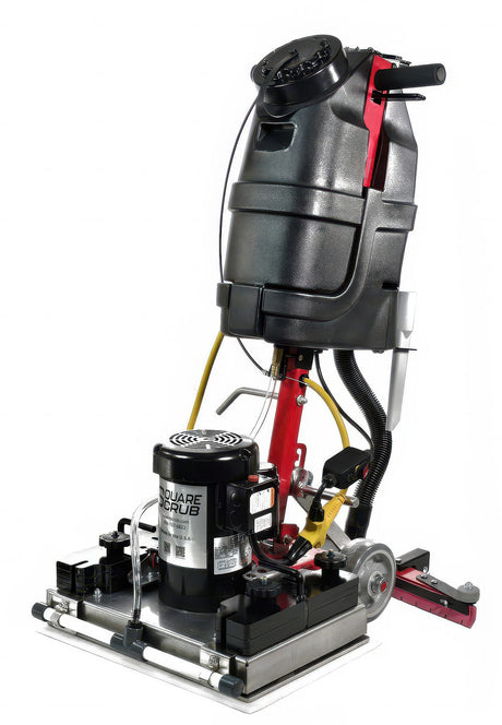 Square Scrub Pivot + HydroVac Pro One-Pass Orbital Floor Scrubber — 14" x 20" Head, 2 gal Solution / 2.5 gal Recovery, 30" Water Lift (Model SS EBG-20CH PIVOT)