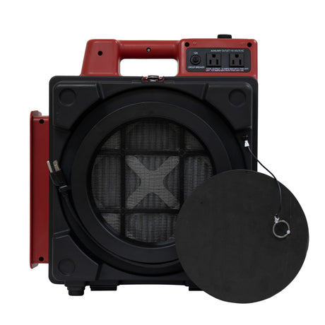 XPOWER X-2480A Professional 3-Stage HEPA Mini Air Scrubber, 550 CFM, Red (X-2480A-Red)